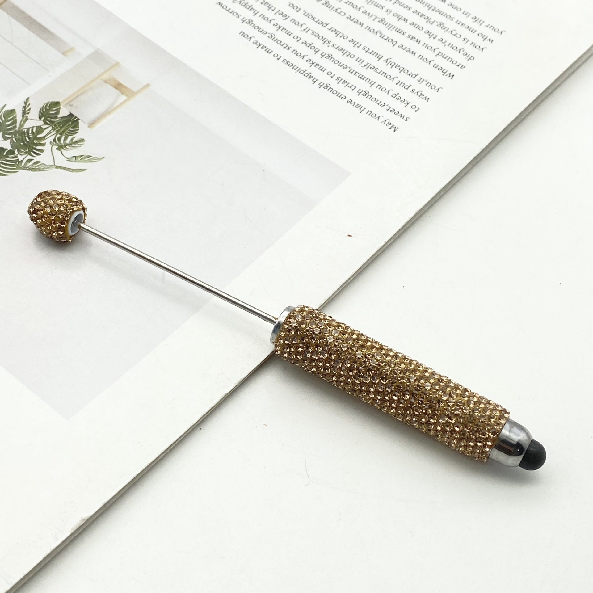 Wholesale DIY Touch Screen Full Diamond Beadable Pen Multifunctional Mobile Phone Capacitance Pen